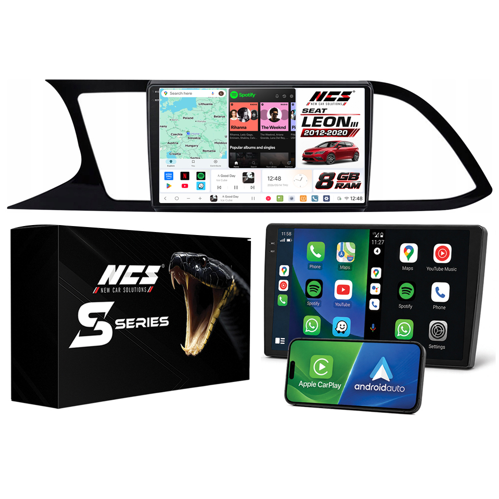 Rádio Navigace Ncs DS9 Seat Leon III 2012-2020 Android 8GB Lte 9″