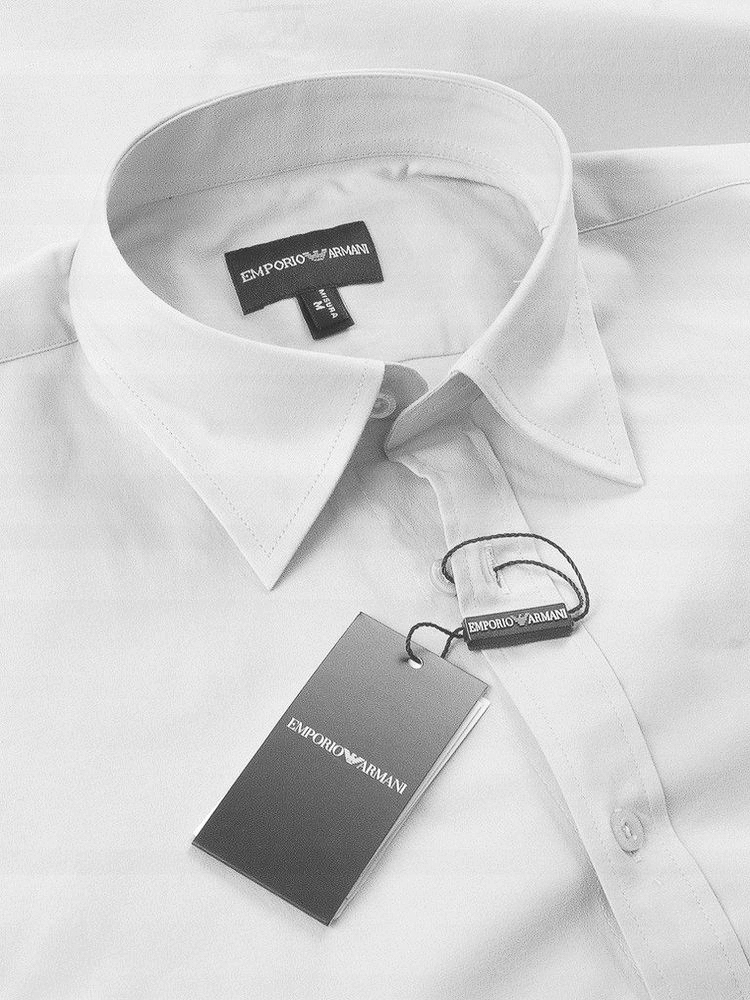 KOSZULA EMPORIO ARMANI SLIM FIT MĘSKA KOSZULA GŁADKA KLASYCZNA Marka Emporio Armani