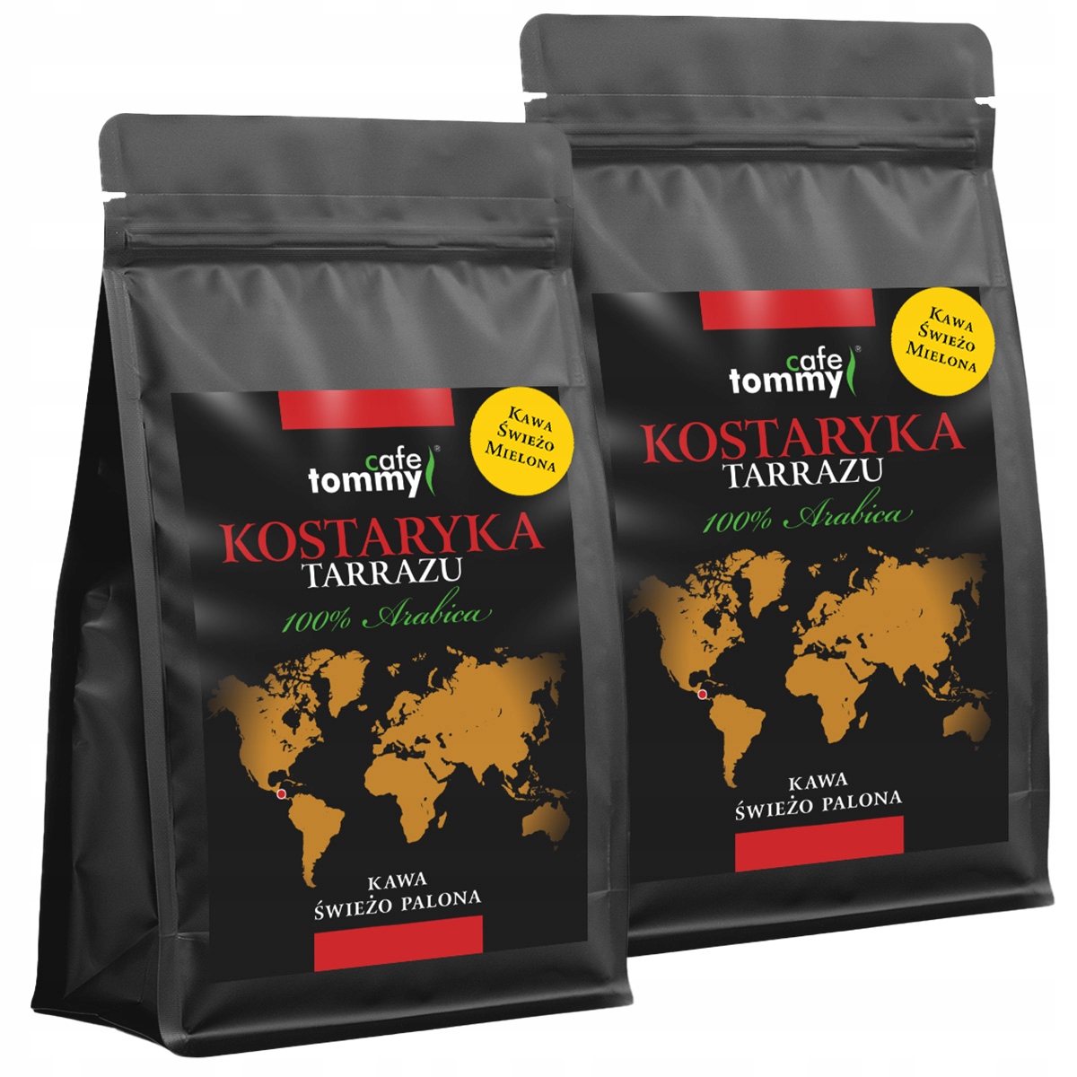 Levně Mletá káva Kostarika Tarrazu 2 x 500g