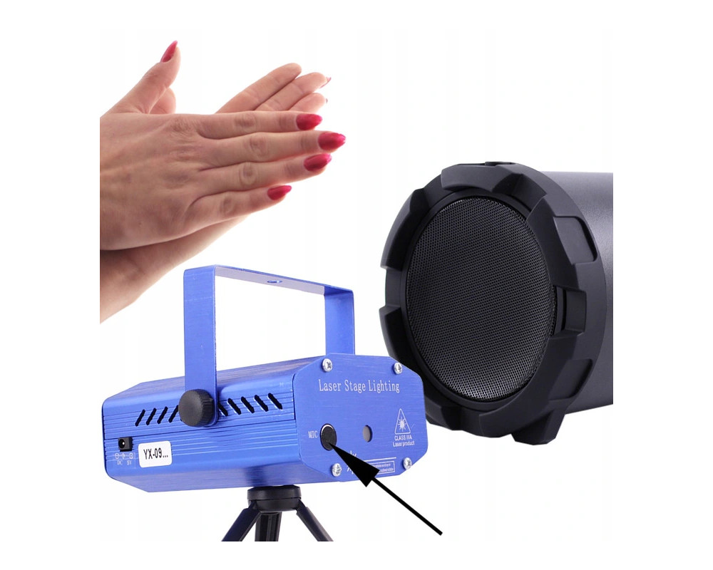 Projektor LED światła disco kolorofon domowy Model LED DISCO