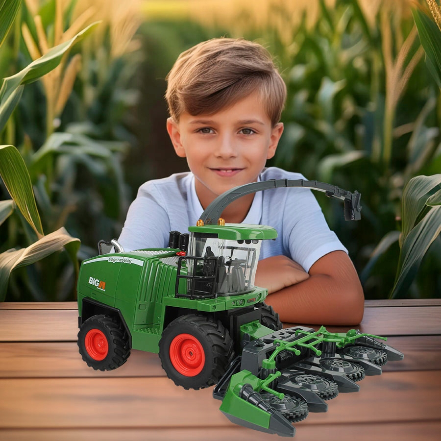 KOMBAJN DO KUKURYDZY ZDALNIE STEROWANY ŚWIECI MASZYNY ROLNICZE HEDER DYM Wysokość produktu 13 cm