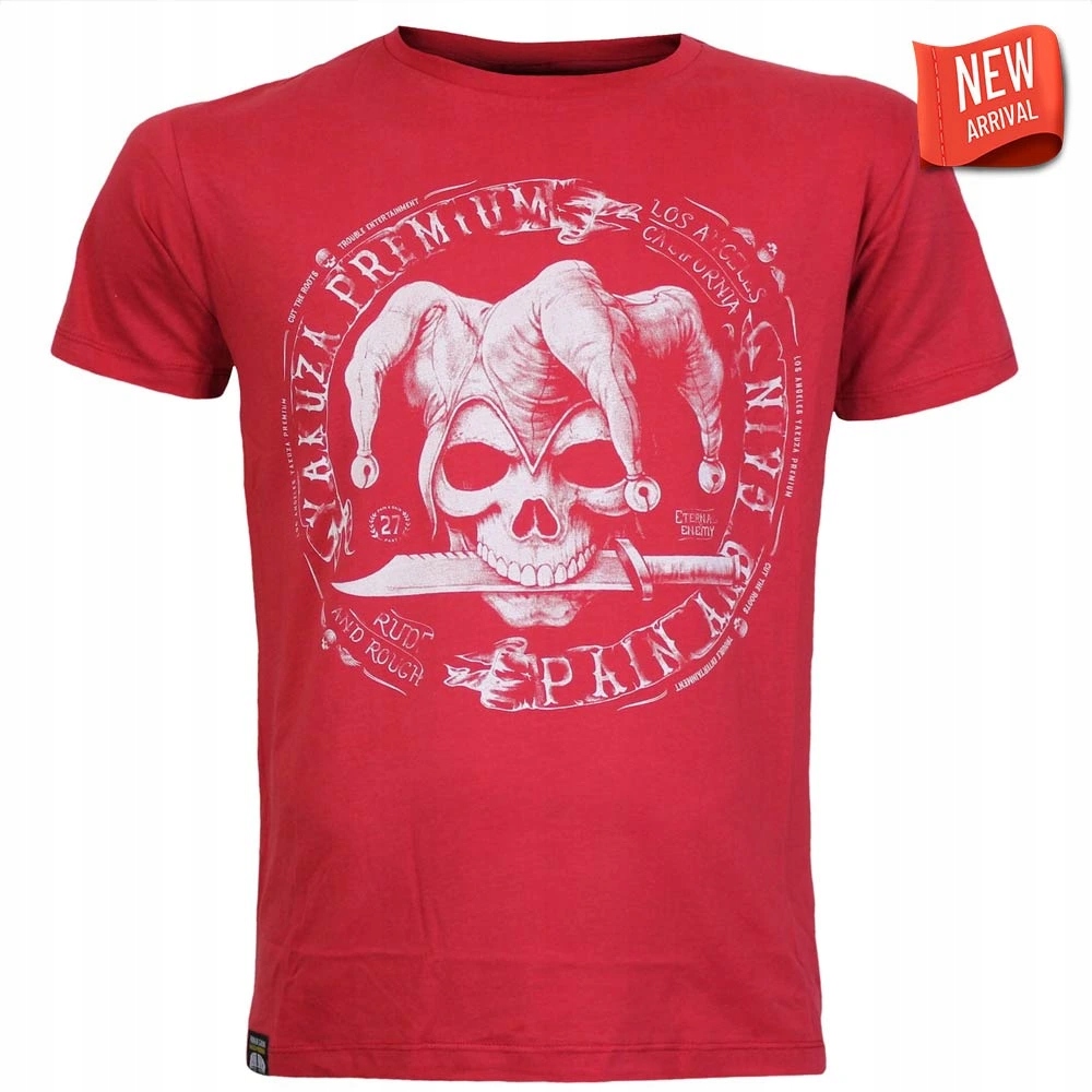 Tričko Yakuza Premium 3902 červené Cut the Roots, Pain and Gain La