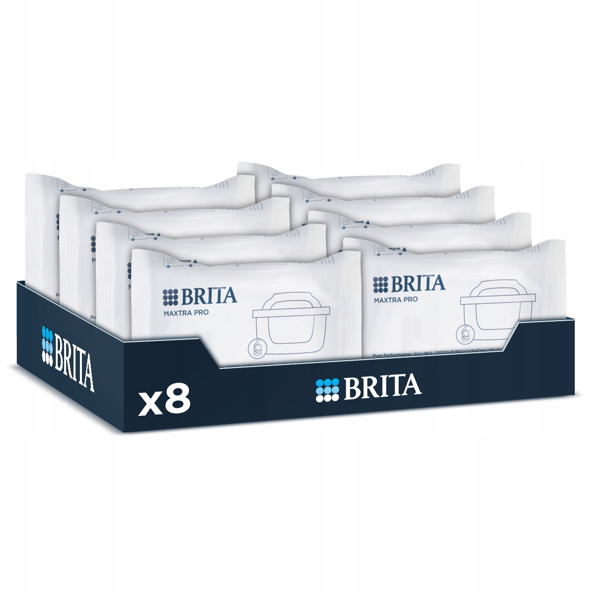 Zestaw Brita Filtr wkład do wody Maxtra Pro Pure Performance 8 sztuk