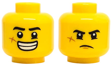 

Lego głowa główka figurki dwustronna 3626cpb2441