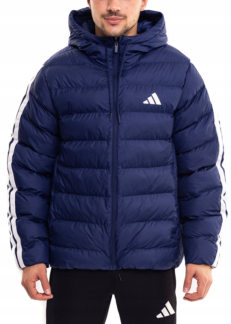 Pánská bunda adidas s kapucí Péřová přechodová sportovní Climawarm vel. L