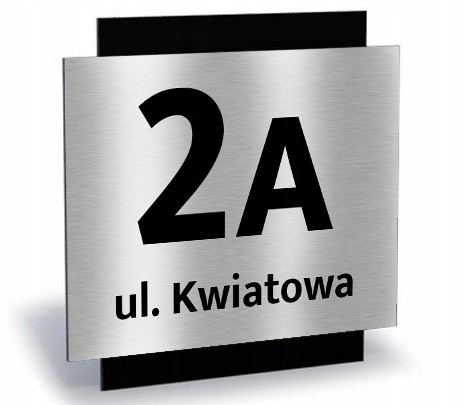 

tabliczka tablica Adresowa numer domu 35x35 alu.