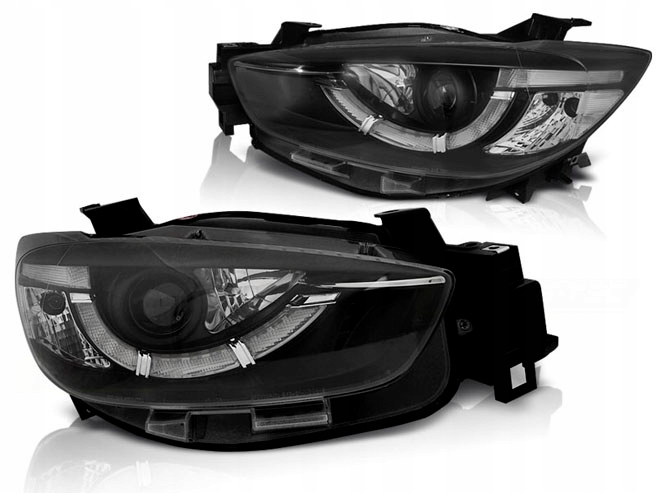 LAMPY MAZDA CX5 11-15 BLACK DRL XENON LED AFS