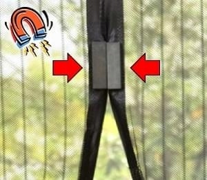 MAGIC MESH MOSKITIERA NA DRZWI BALKON OGRÓD MAGNES Wysokość maksymalna 210 cm