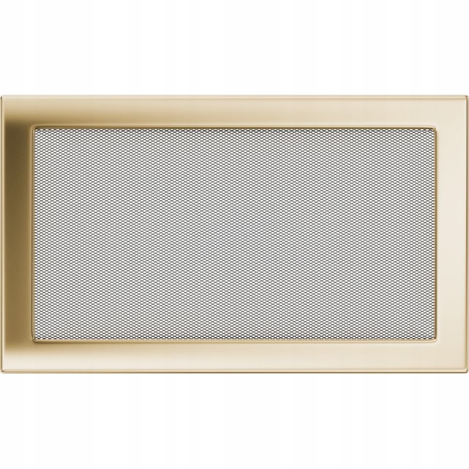 Větrací krbová mřížka 22x37 cm Pozlacená