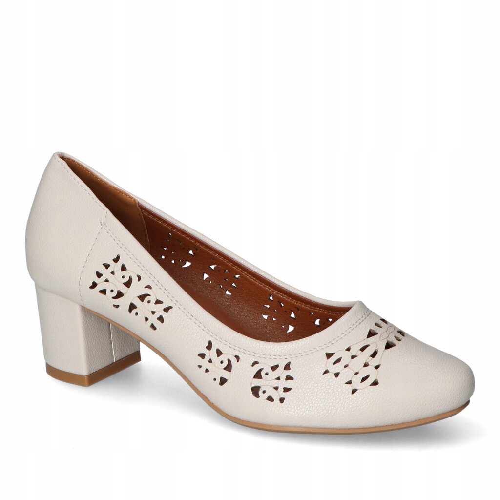 Czółenka M.Daszyński SA212-2 Białe 37