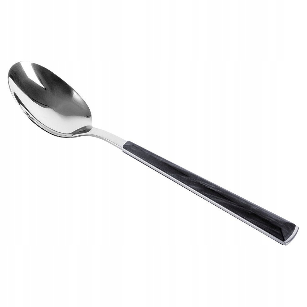 Łyżka STOŁOWA obiadowa stalowa srebrna czarna NAVA Arya Kod producenta 5205746001976