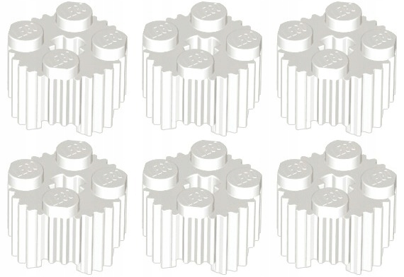 

Lego 92947 Klocek Grill 2x2 biały (6g) 6 szt