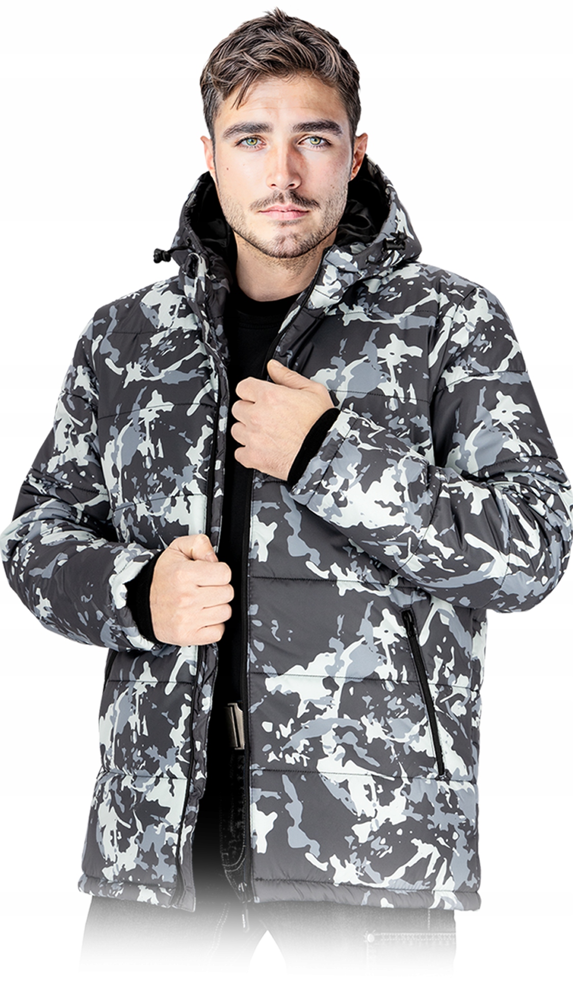 Zimní bunda prošívaná zateplená bunda Reis Bismarck Mos vel. L