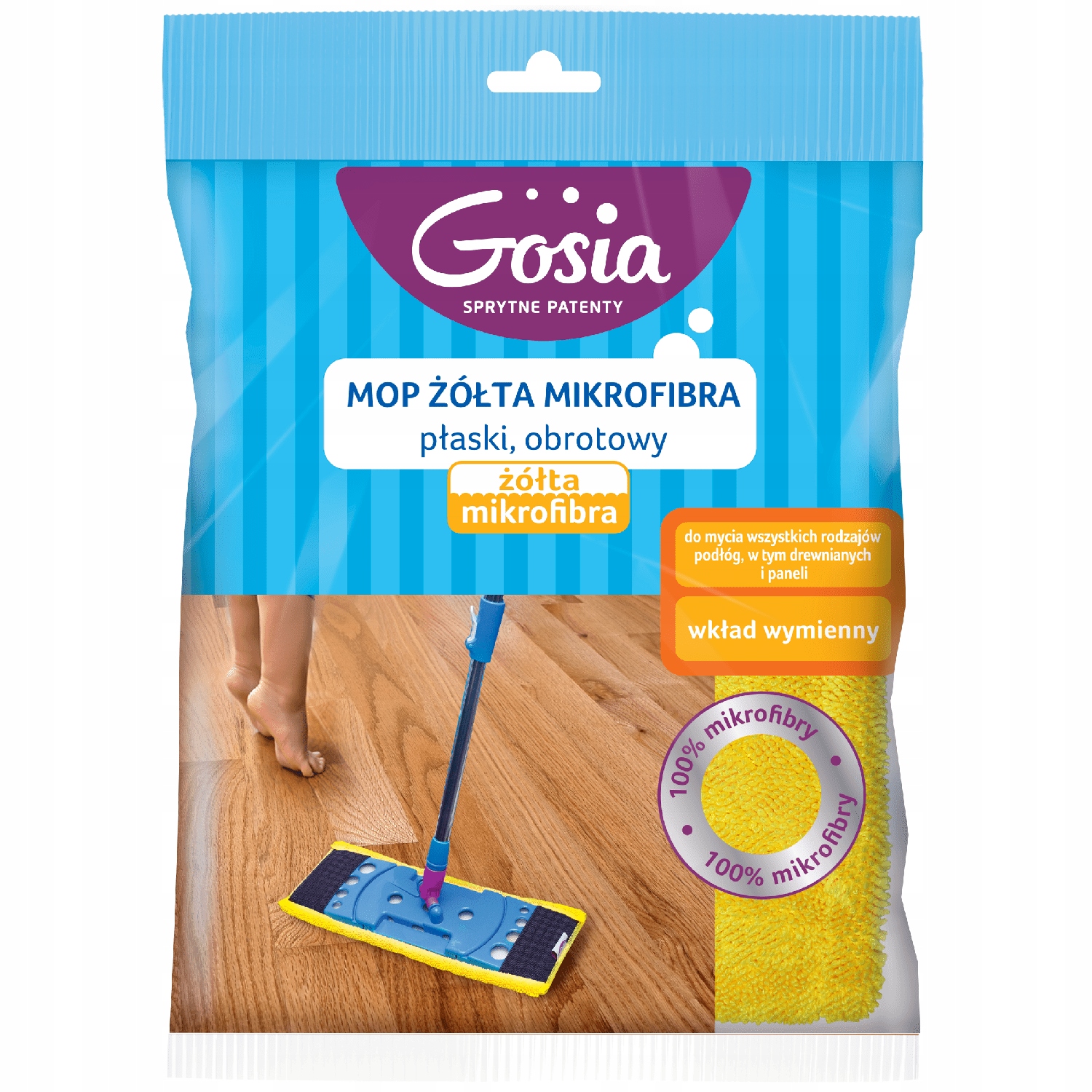 

Gosia Mop żółta mikrofibra zapas do mopa płaskiego