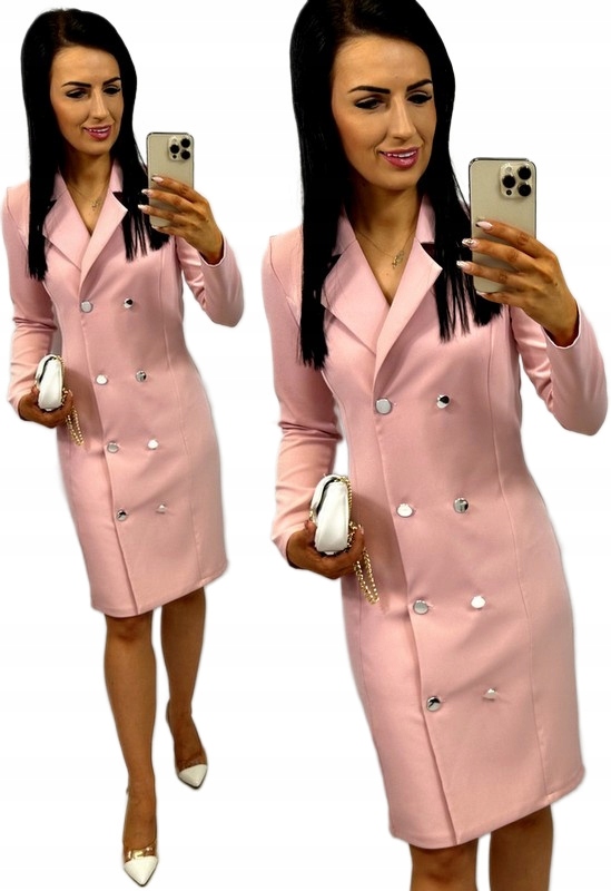 Elegantní námořnická šaty Midi na svaté přijímání, na křtiny Růžová XL