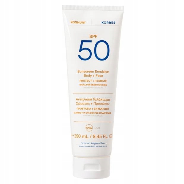 Korres Ochranná emulze na tělo a obličej SPF50 250 ml