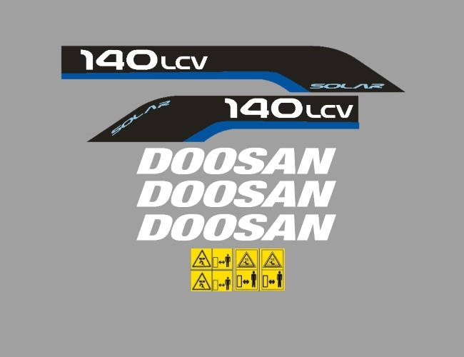 Samolepky s nálepkou Doosan 140LCV
