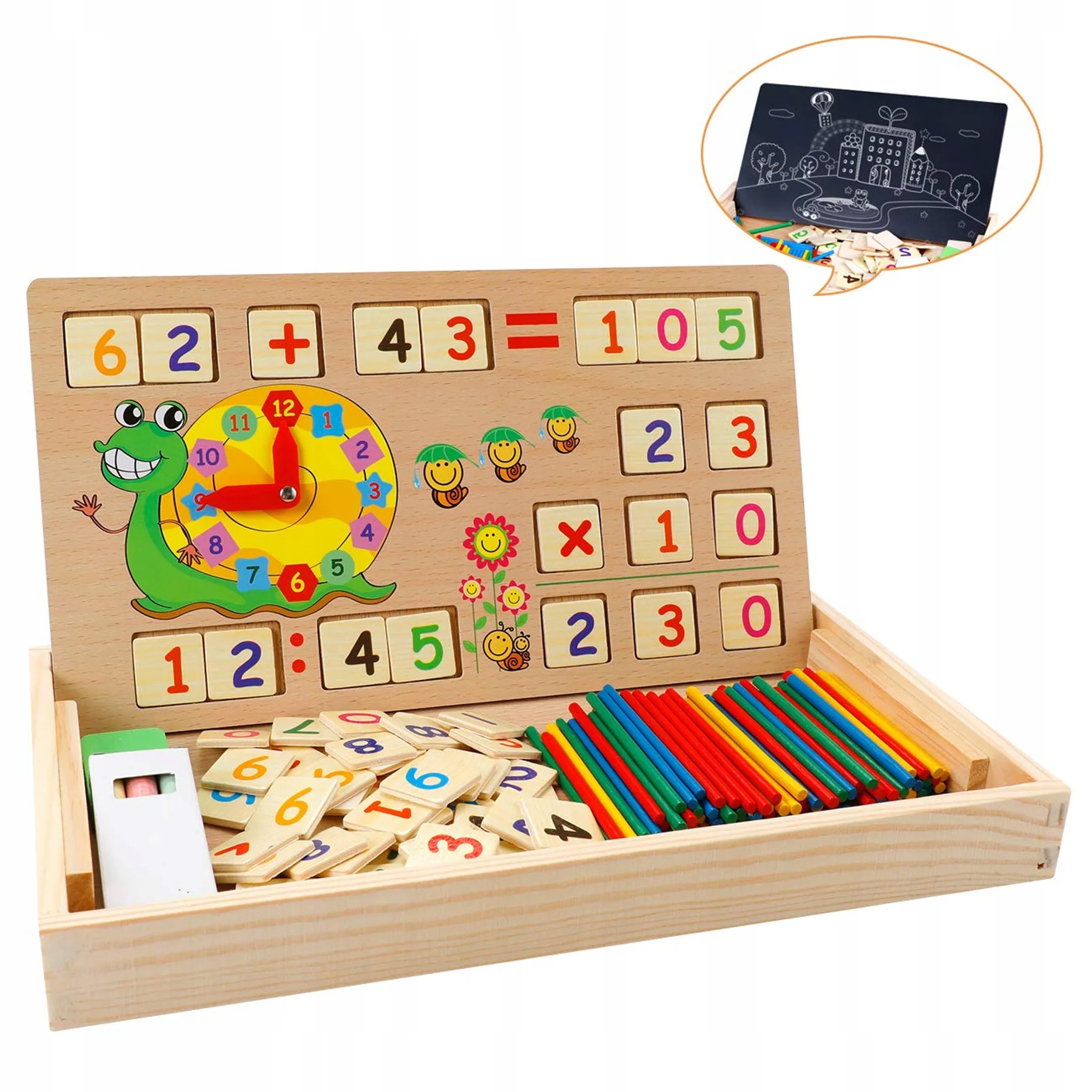 

Nauka Liczenia Gra Edukacyjna Montessori Drewniana