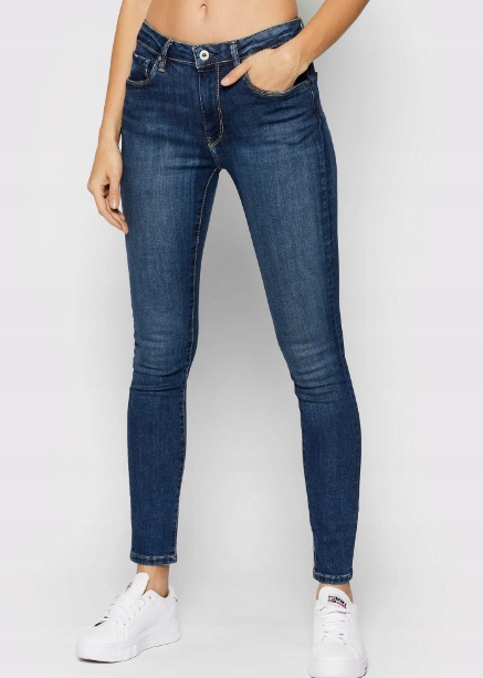 Pepe Jeans Skinny Leg PL201278DY52 Jeansy dámské kalhoty 28W 32L 28/32