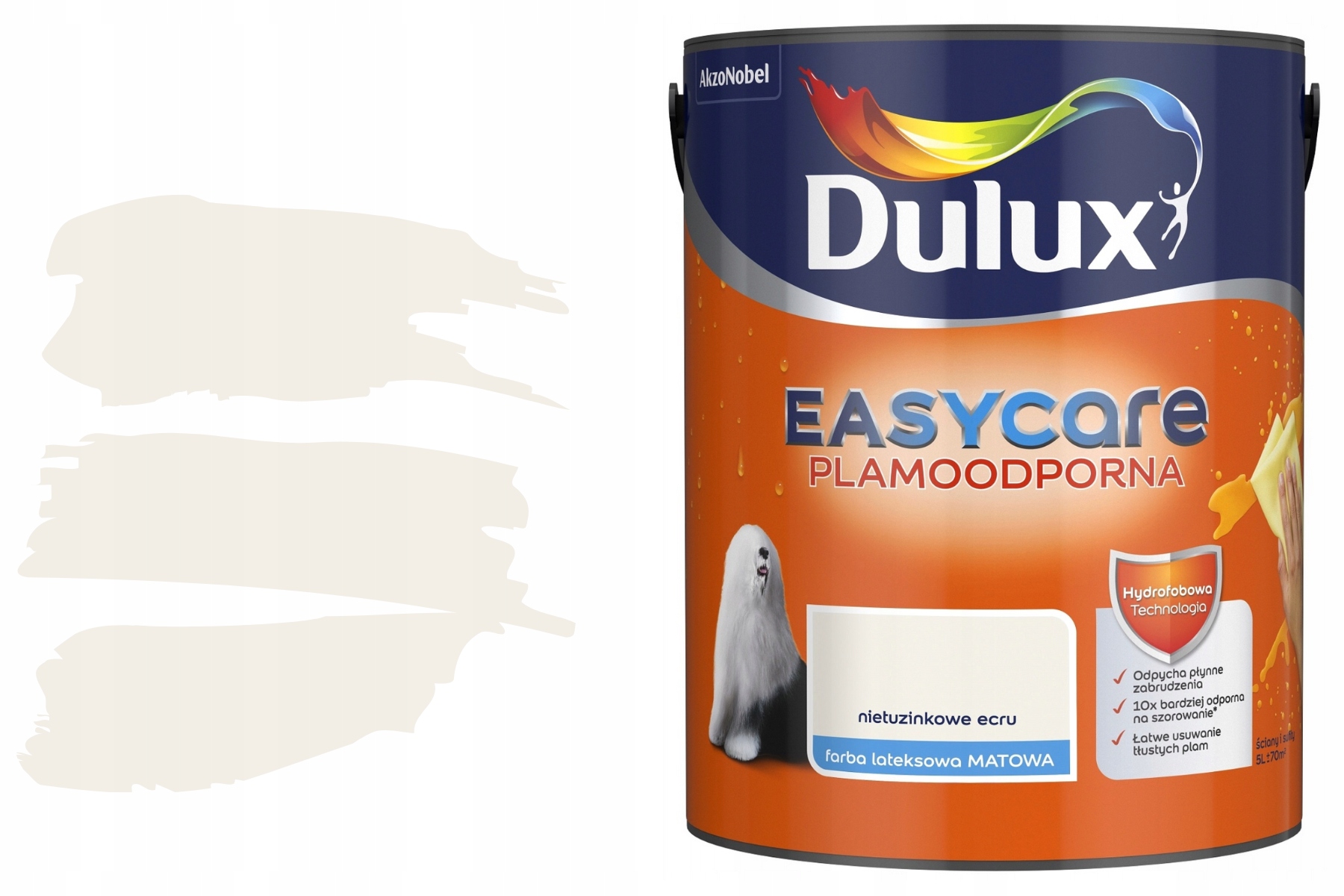 Latexová farba na stenu Dulux 5 l netradičná ecru mat