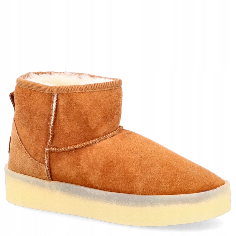 Dámské kožené sněhule Ravini 23 260 Camel 36