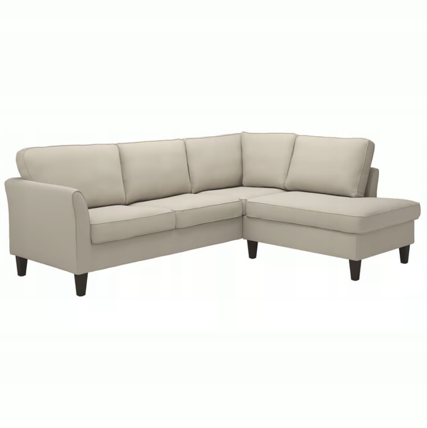 Ikea Hakebo Pokrytie rohovej pohovky pre 4 osoby s otvoreným koncom, Hakebo béžová