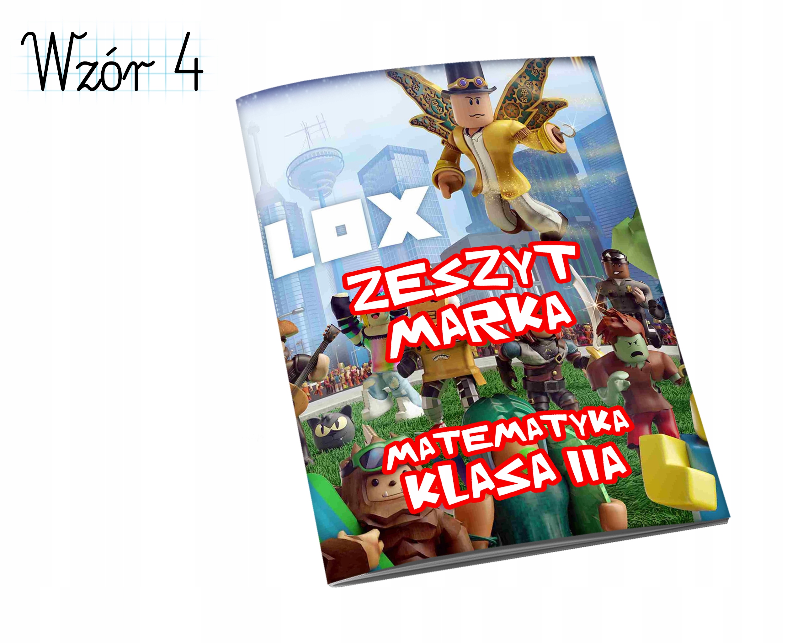 ZESZYT ROBLOX A5 32 kartki TWOJE IMIĘ HIT ! Format A5