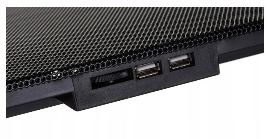 PODKŁADKA PODSTAWKA CHŁODZACA POD LAPTOPA NOTEBOOKA Z REGULACJA WENTYLATOR Waga produktu z opakowaniem jednostkowym 1.2 kg