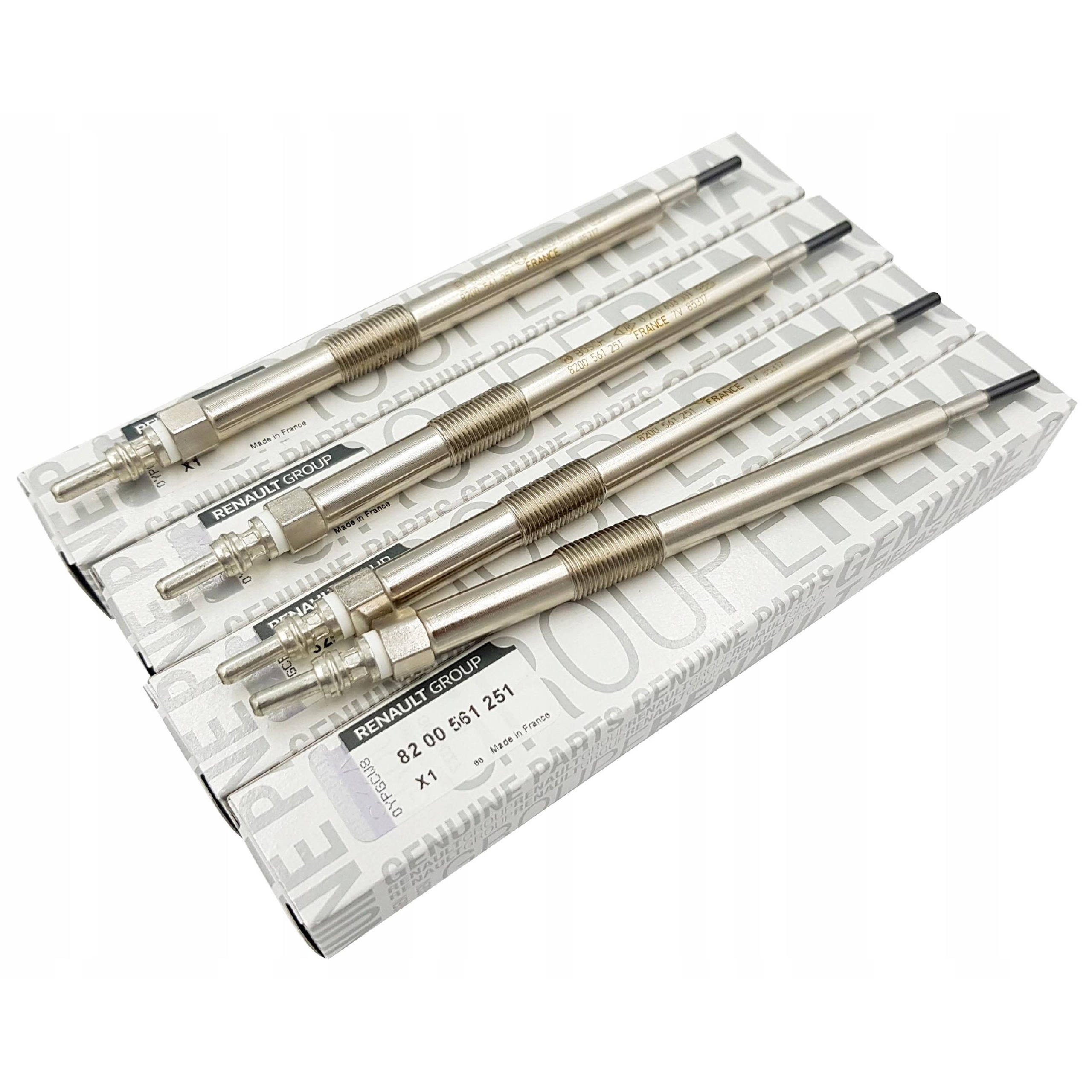 4x Świeca żarowa OE Renault 8200561251