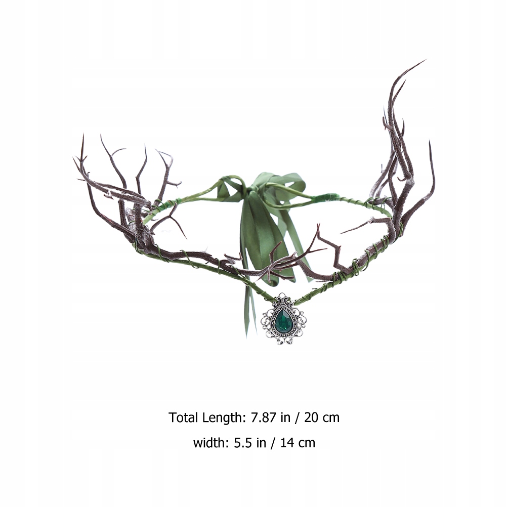 WSTĘŻKI DO WŁOSÓW GIRLANDA KORONA ELFÓW Wzór dominujący bez wzoru