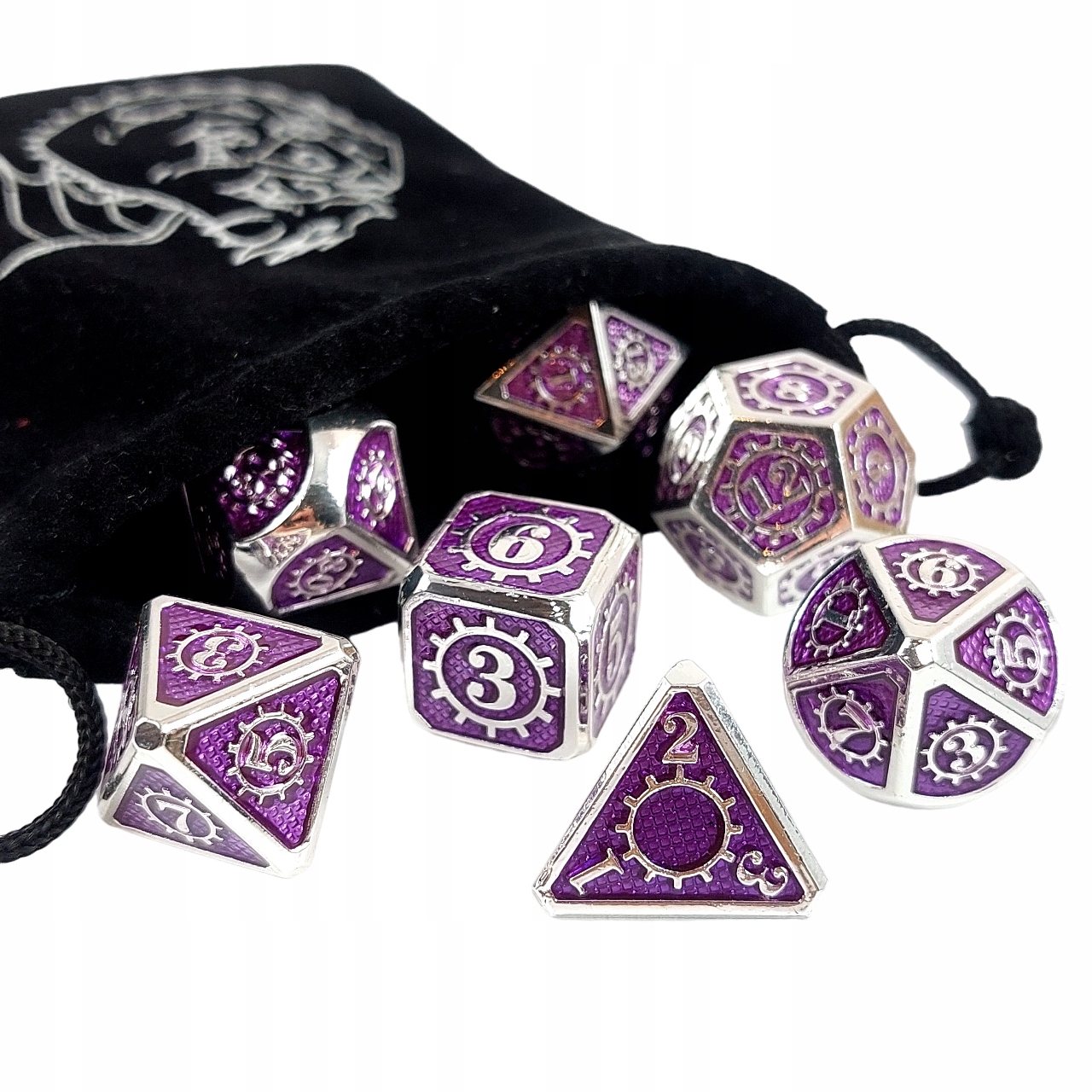 ZĘBATKI FORTUNY ZESTAW 7 METALOWYCH KOŚCI RPG Producent RGFK