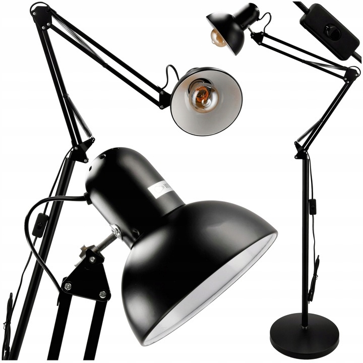 Lampa stojąca podłogowa loft na led E27 regulowana