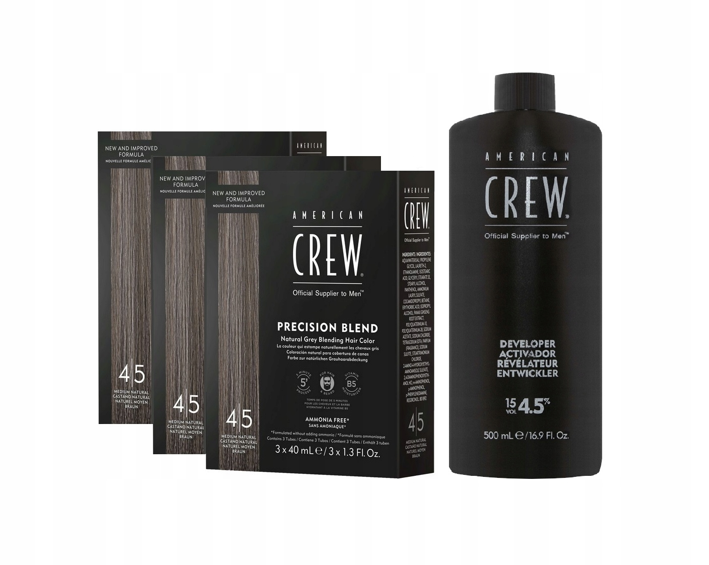 Zestaw 3 opak. odsiwiacz blend 4-5 utleniacz 4,5%