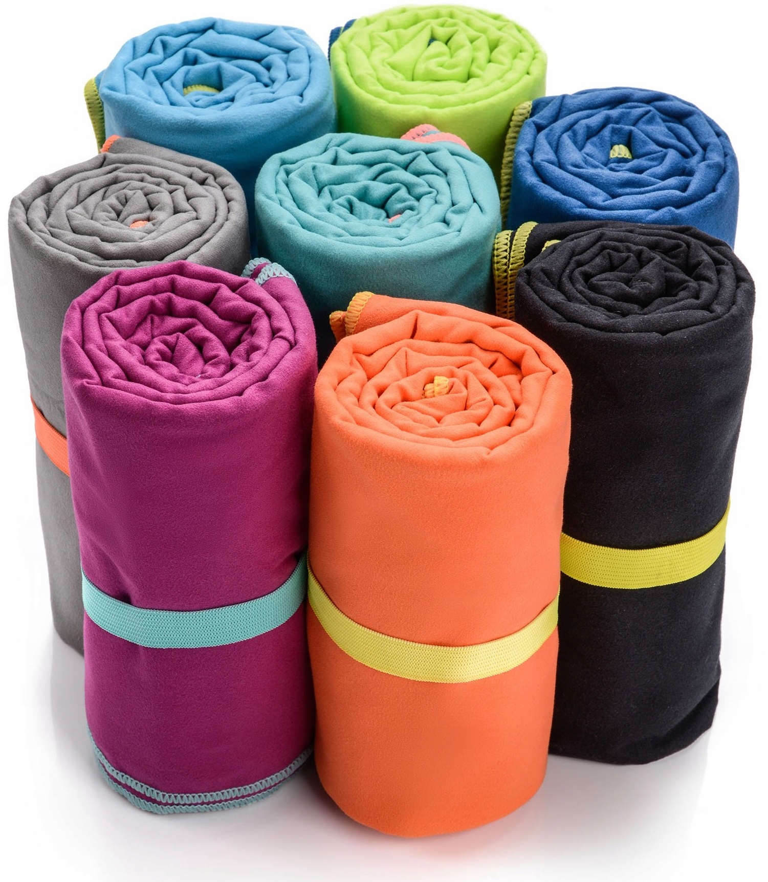 RĘCZNIK SZYBKOSCHNĄCY MIKROFIBRA BASEN TURYSTYCZNY Kolor dominujący niebieski