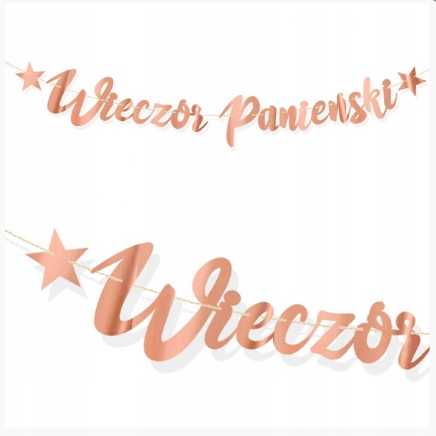 

Baner Girlanda Na Wieczór Panieński Złoty Róż