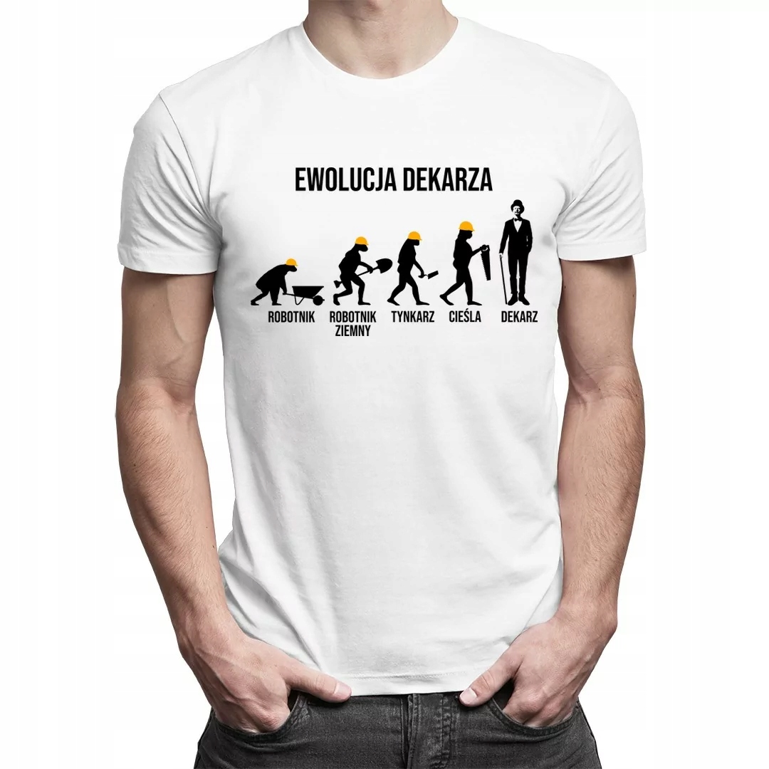 

Ewolucja od dekarza koszulka prezent