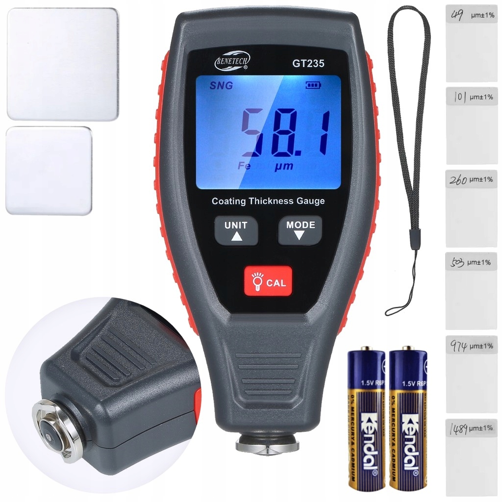 

Miernik Grubości Lakieru Tester Powłoki Czujnik