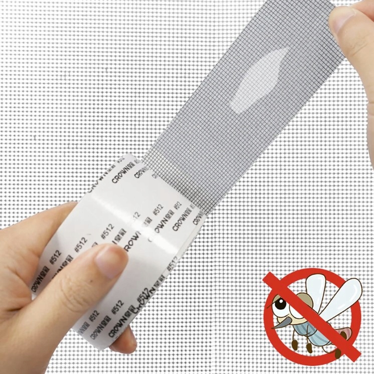 WODOODPORNA SAMOPRZYLEPNA TAŚMA NAPRAWCZA MOSKITIERY PRZEICWKO OWADOM 180cm Szerokość produktu 4.5 cm