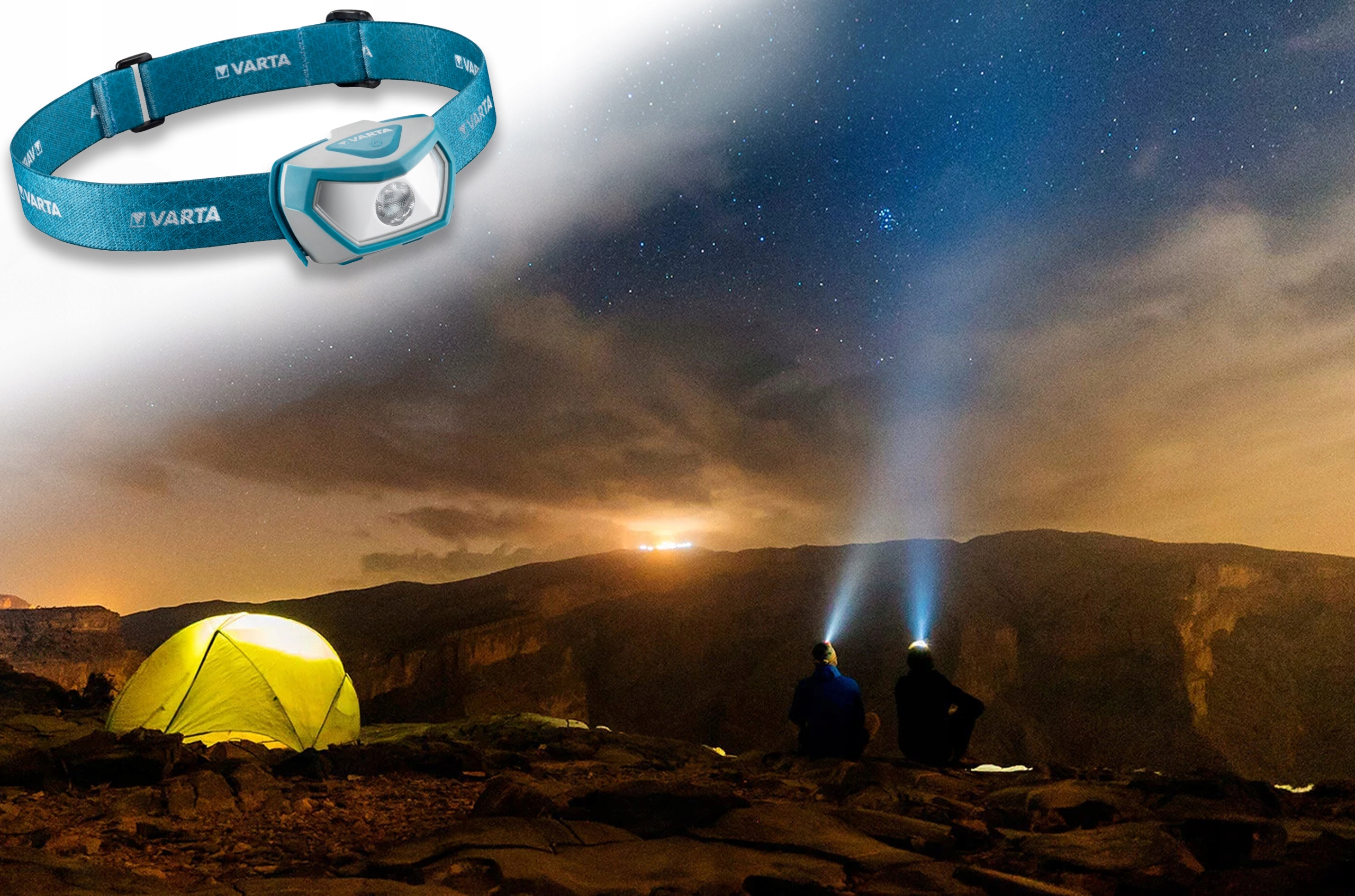 MOCNA LATARKA CZOŁOWA NA GŁOWĘ LED CZOŁÓWKA NA BATERIE WODOODPORNA OUTDOOR Kod producenta 16650101421