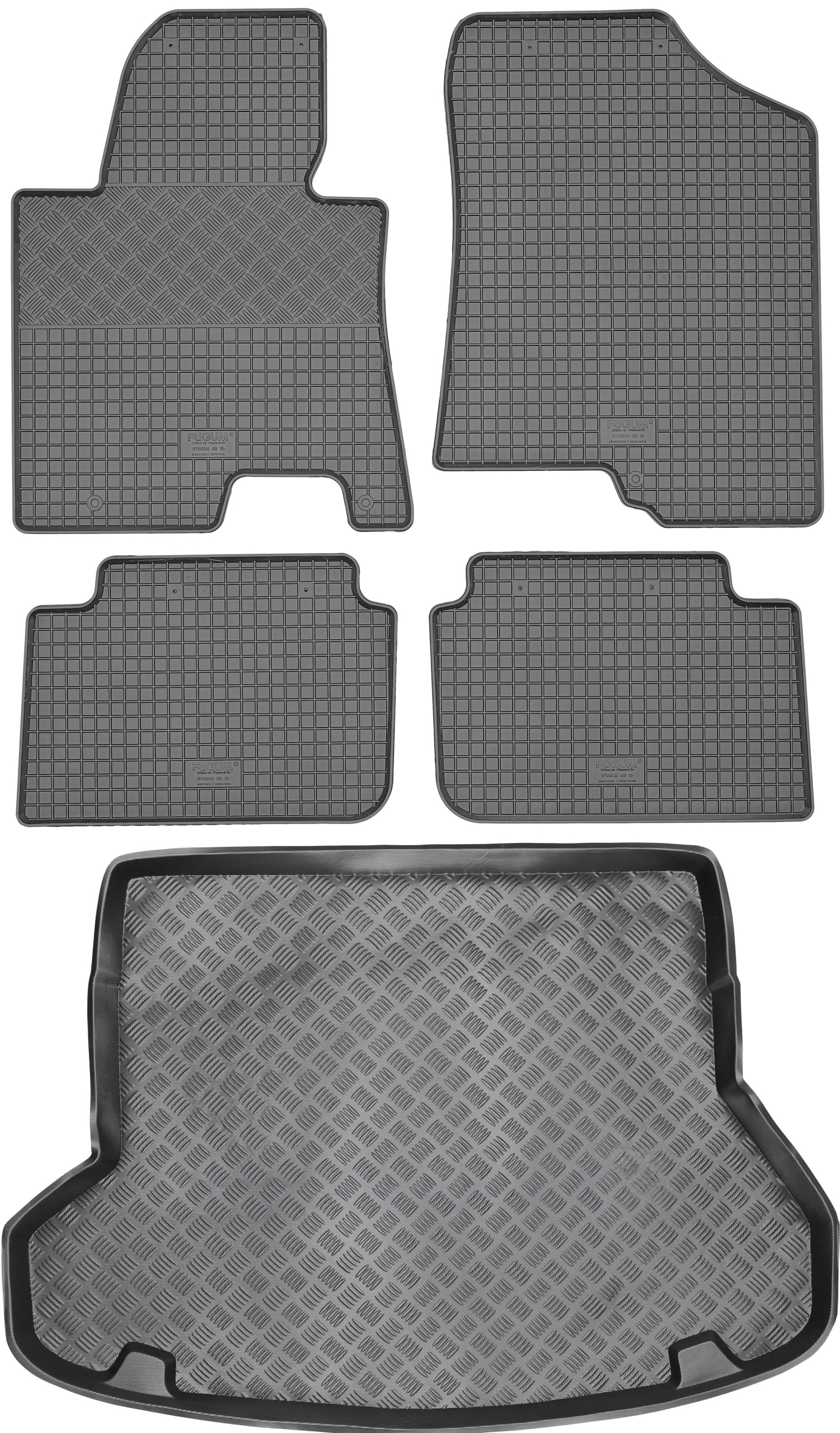 Hyundai i30 II Kombi 2012-2016 Sada Gumové rohože rohož