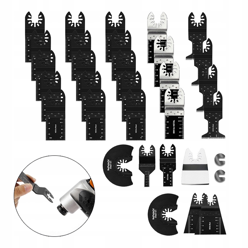 Pilové Kotouče Pro Multifunkční Nářadí Dřevo Kov Plast 31 Ks