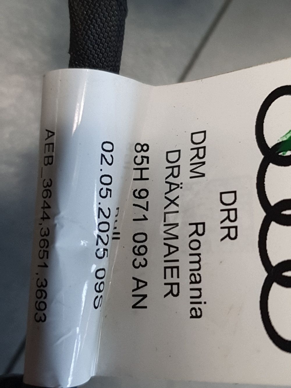 Audi Q6 e-tron kabelbaum kabelsatz leitungen wysokowolt. do gniazda 85H971093AN