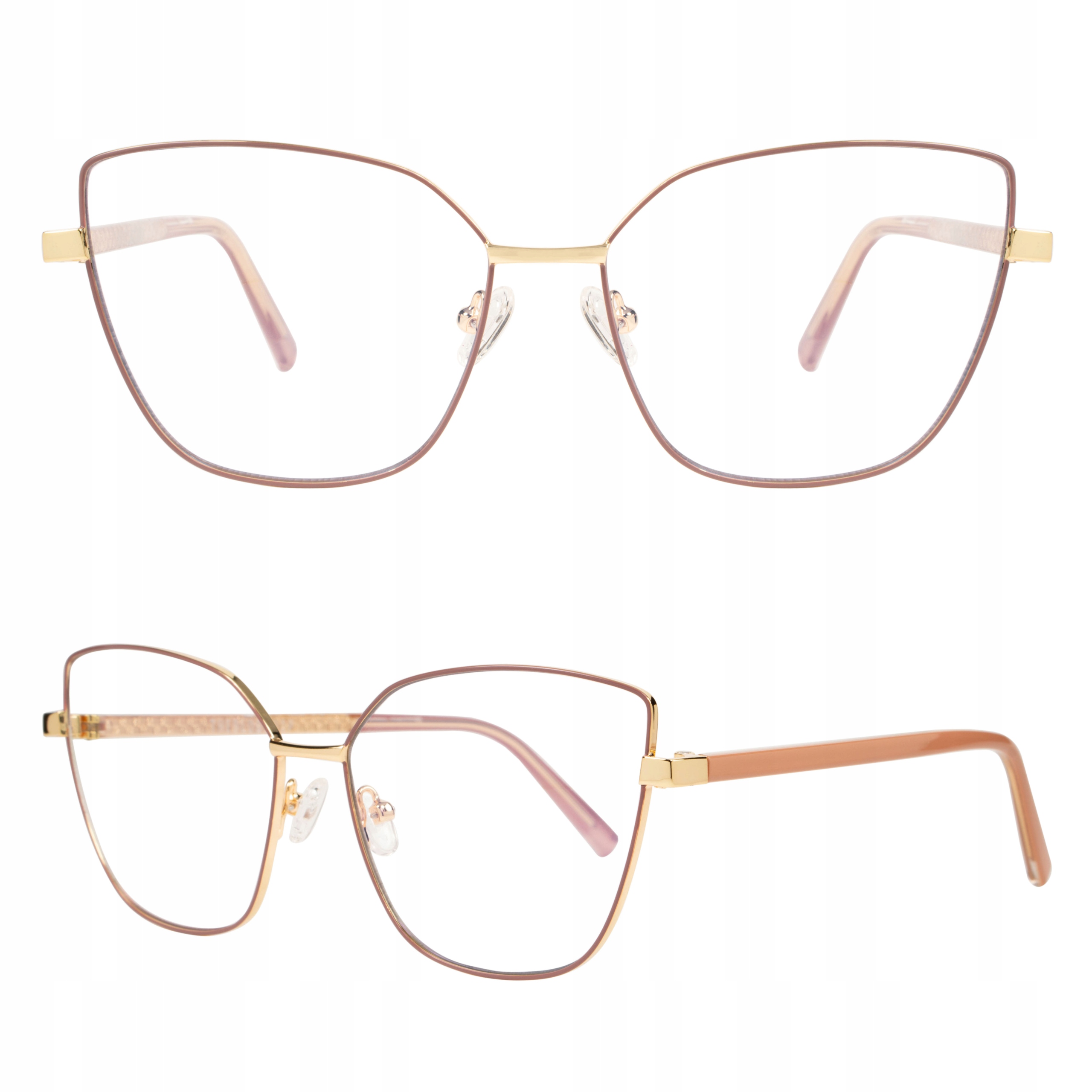 

Okulary Zerówki Damskie Kocie Kobiece Blue Block