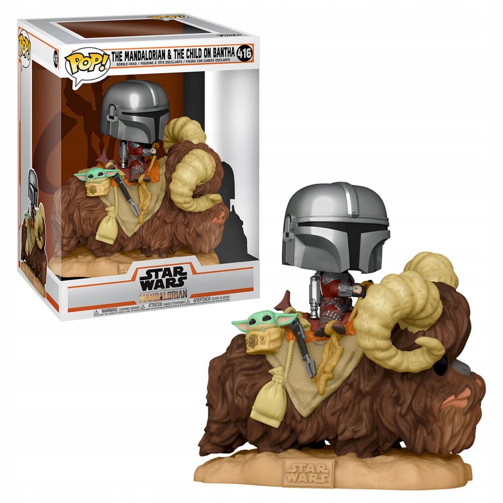 Funko Pop! 416 Deluxe The Mandalorian and The Child Of Bantha