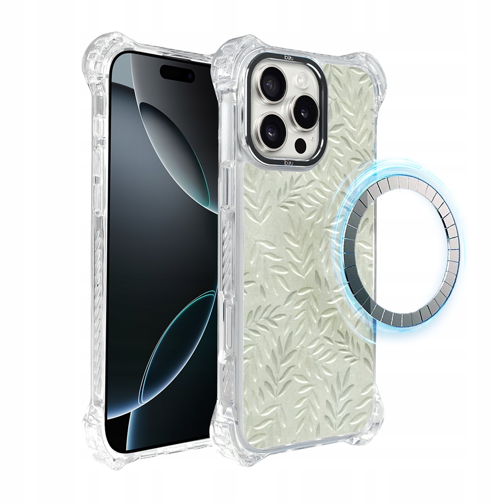 Pouzdro pro iPhone 16 Pro Max Ibizu DropGuard Ultra s MagSafe, olivová stopa