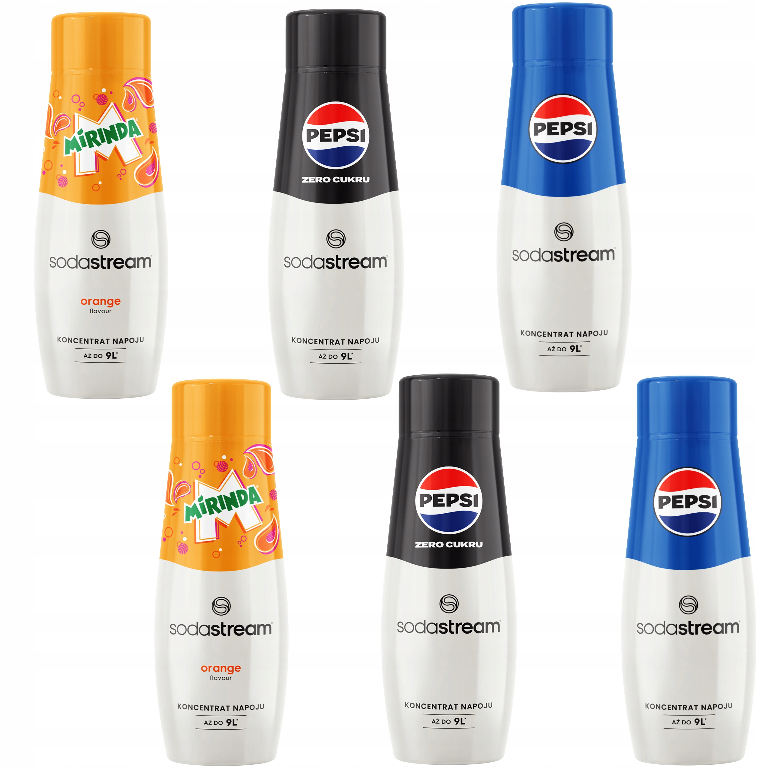 Levně Sodastream Koncentrát – sada 6 kusů – 3 příchutě x2