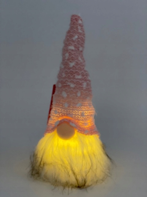 SKRZAT KRASNAL GNOM PRZYTULAS PREZENT ŚWIĘTA LED Marka Eco Deco