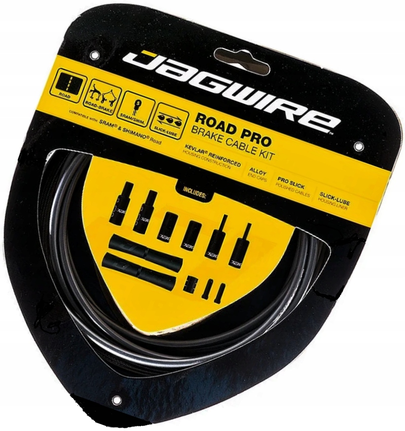 ZESTAW LINKI PANCERZE HAMULCA ROWEROWE SZOSOWE JAGWIRE ROAD PRO PCK200