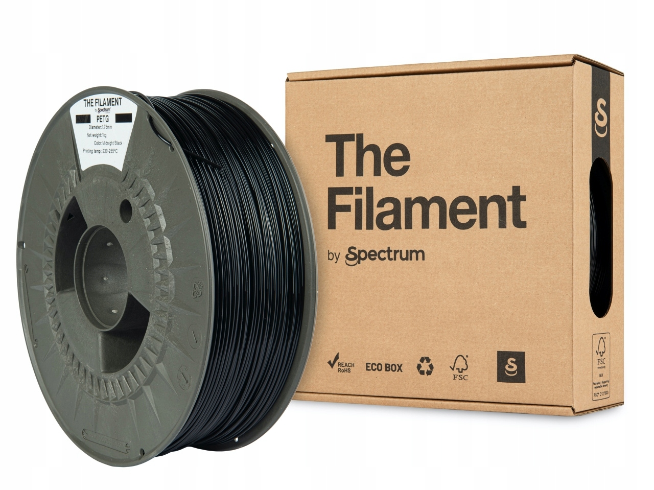 Filament The Filament by Spectrum PET-G 1kg 1,75 mm czarny Midnight Black