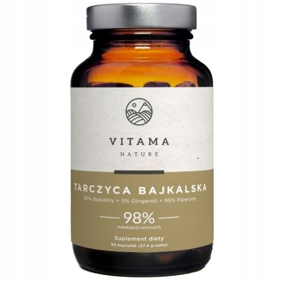 Tarczyca Bajkalska Ekstrakt Korzeń Bajkalina 90kap Bajkalina Gingerol